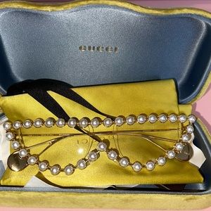 Gucci Pearl Glasses - 100% Authentic